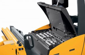 battery set up of Jungheinrich forklift