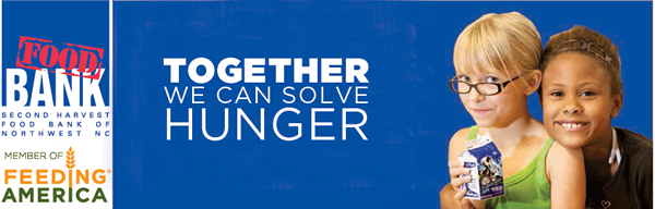 Feeding America Food Bank "Together we can solve hunger" banner 2