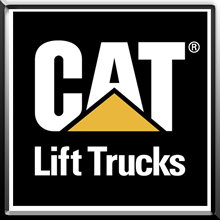 CAT equipment lift trucks logo.