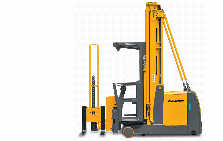 Jungheinrich turret truck warehouse equipment
