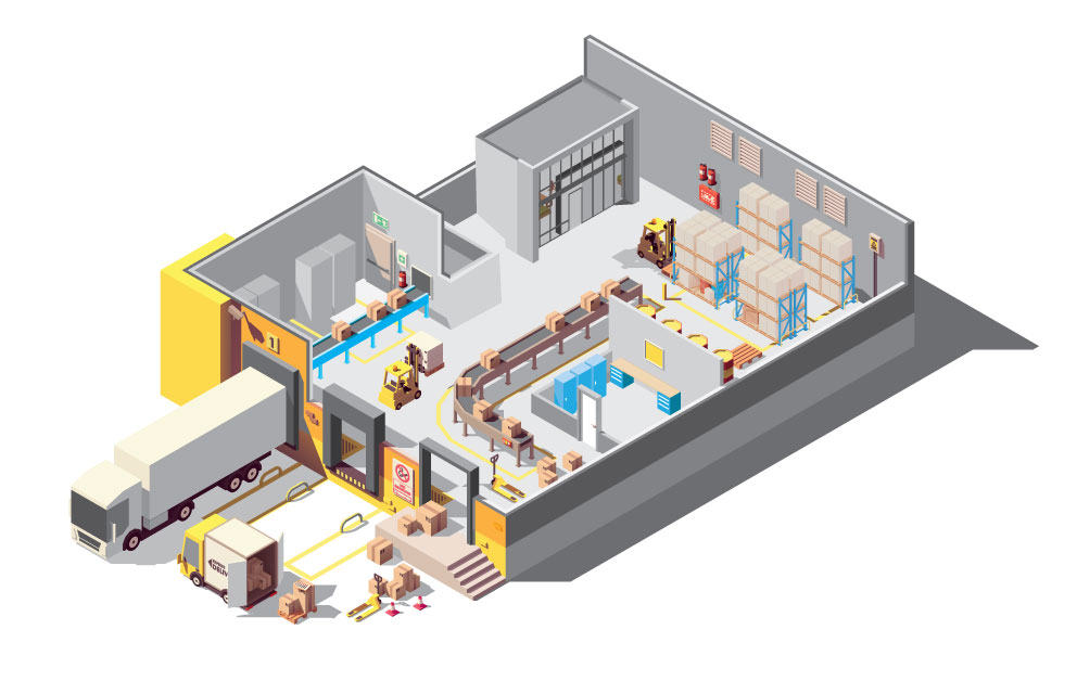 Warehouse rendering