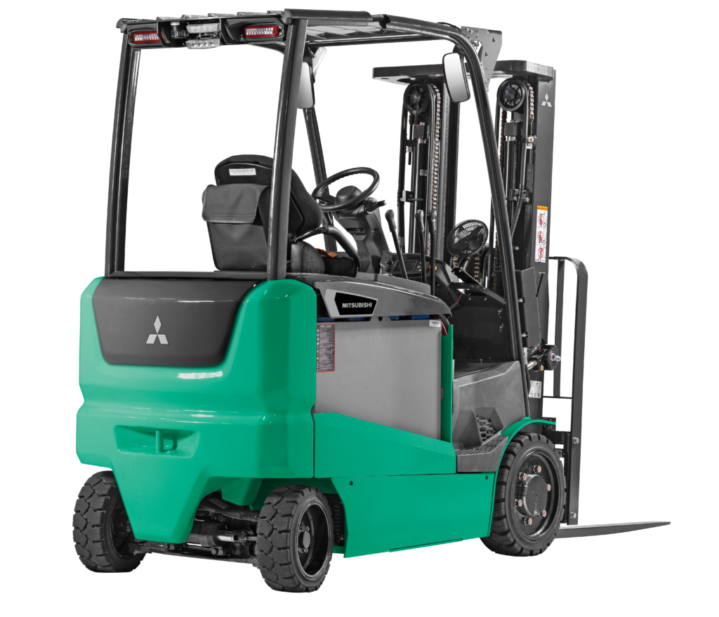 FBC20Q-FBC40Q Mitsubishi forklift from the back angle