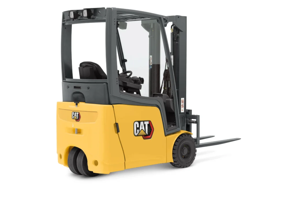 3-wheel electric forklift for agriculture equipment rental and tight-space produce handling environments