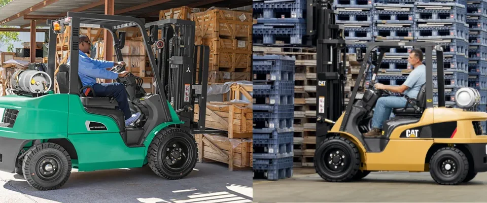 Forklifts are essential for post-harvest storage and handling.