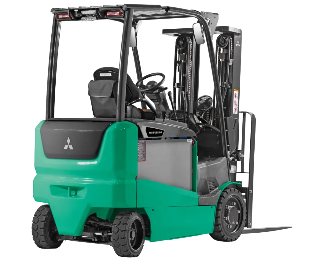 FBC20Q-FBC40Q Mitsubishi forklift from the back angle