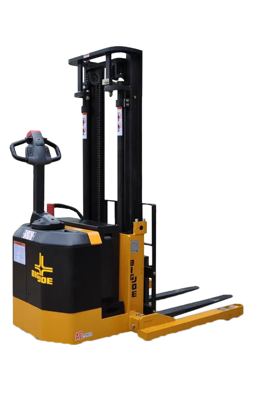 Bigjoe forklift for warehouse usage.