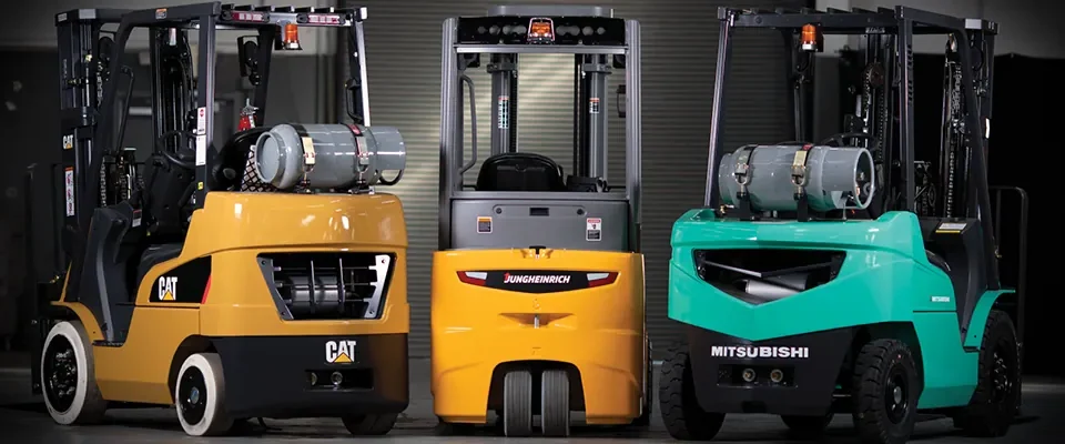 3 forklifts